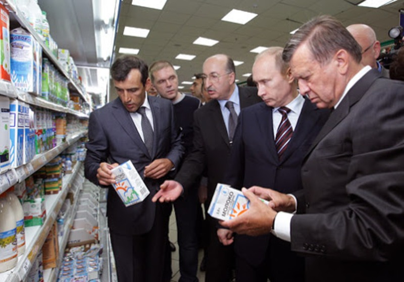 Чиновники Путин проверка магазин продукты цены