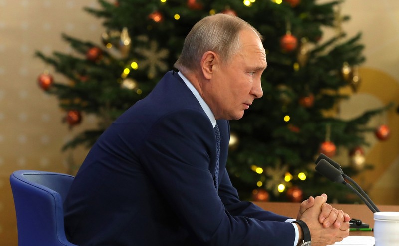 Путин елка новый год пресс-конференция