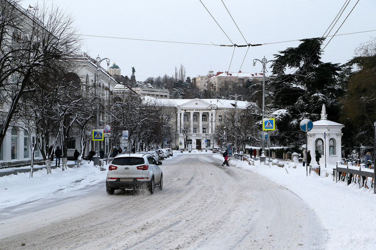 снег севастополь погода природа зима 2021 2022