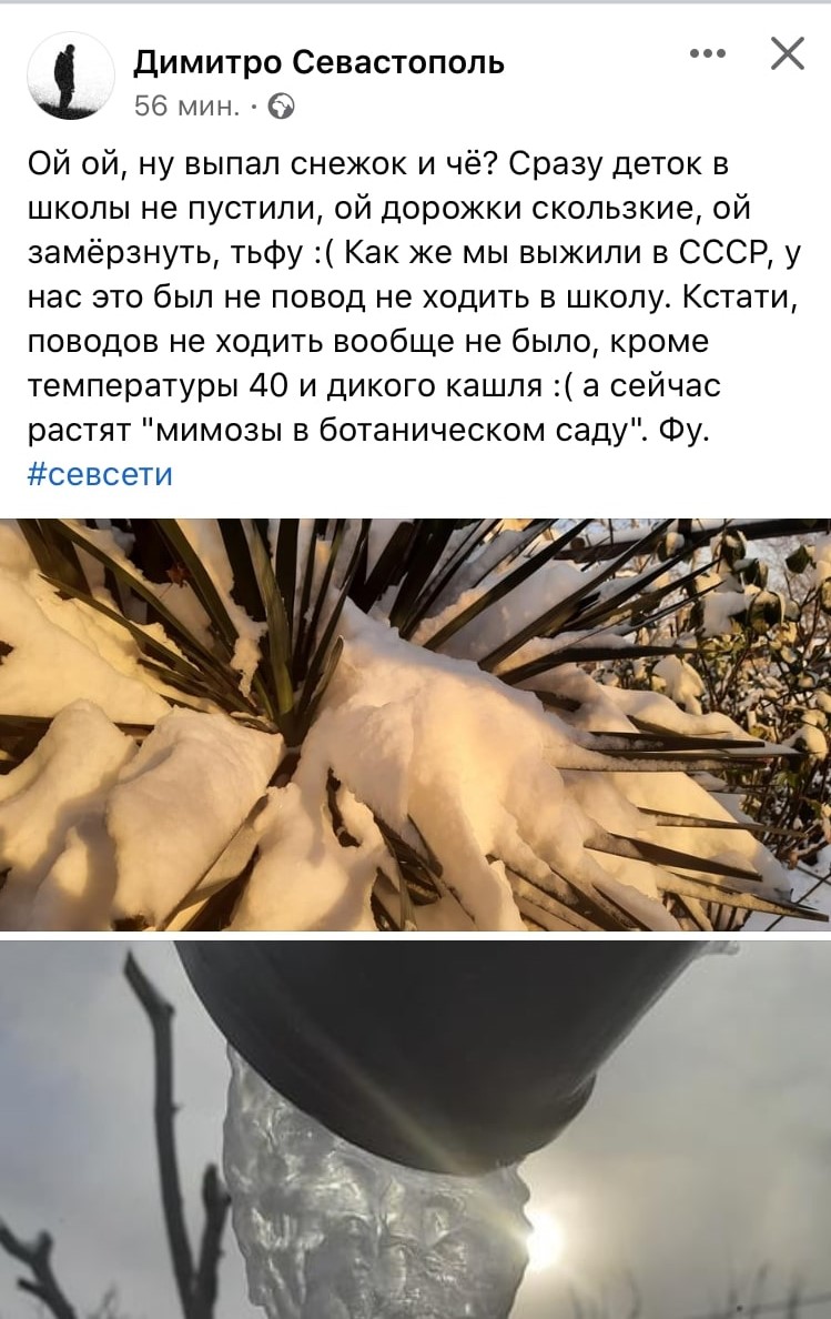  снег севастополь погода природа зима 2021 2022 севсети