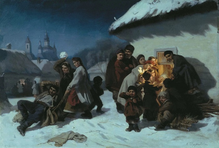 крым рождество традиции обряд картина колядки в малороссии константин трутовский 1864 год