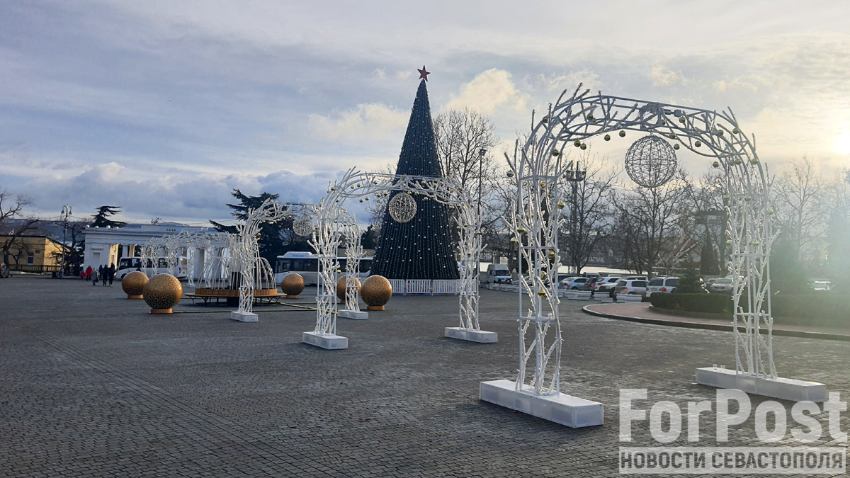 площадь Нахимова, новый год 