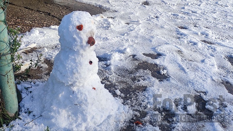 севастополь зима снеговик 